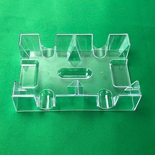Yuanhe Clear 2 Deck Canasta Playing Card Tray-No Swivel Base - Image 3