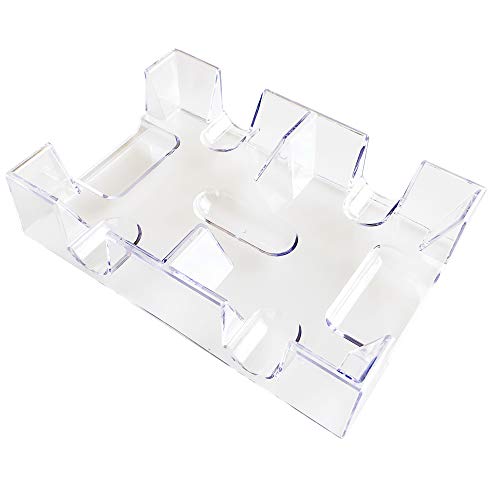 Yuanhe Clear 2 Deck Canasta Playing Card Tray-No Swivel Base - Image 5