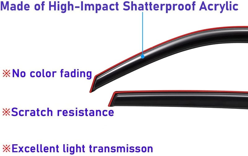Lightronic In-Channel Side Window Visor Deflector for Ford Edge - Image 4