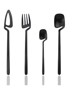 24-Piece Flatware Set Satin Finish For 6 Knives / Forks Spoons Included Dishwasher Safe Multicolour one sizecm