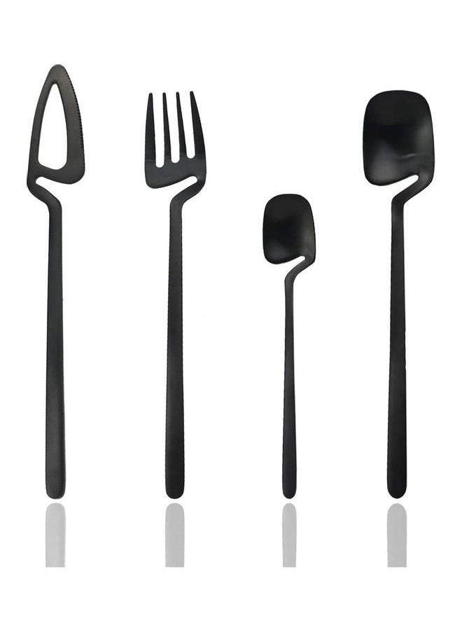 Y&D - 24-Piece Flatware Set Satin Finish For 6 Knives / Forks Spoons Included Dishwasher Safe Multicolour one sizecm - Image 1