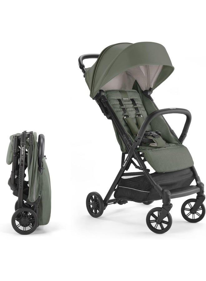 Inglesina Quid Stroller, Crocodile Green - Compact, Airplane Travel Stroller for Babies & Toddlers - Image 1