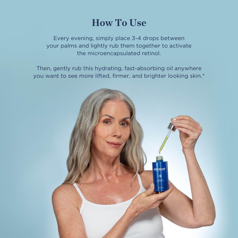 Beverly Hills MD Age Defy Retinol Body Oil- Reduce Wrinkles, Lift, Firm & Tighten Skin w/Marula- Hydrate Crepey Skin & Support Collagen- Anti-Aging for Sagging Skin- Chest, Neck, Arms, Hands, Thighs - Image 3