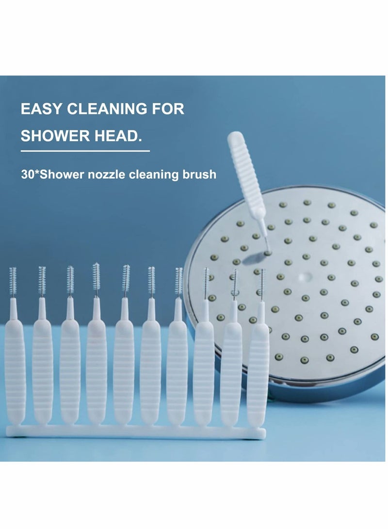 30PCS Nylon Shower Nozzle Cleaning Brush Set for Effective Bathroom Cleaning and Anti-Clogging Solutions - Image 3