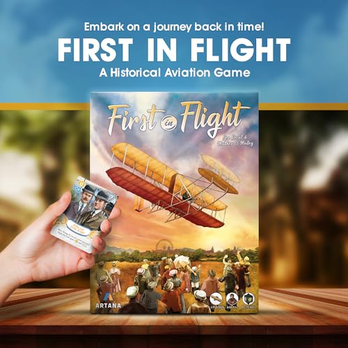 Genius Games First In Flight: MENSA Award Winning Board Game About Historical Aviation - Strategy Board Game for Teens, Adults and Heavy Gamers - A Flight-Themed Adventure Card Game for Airplane Enthusiasts - Image 2