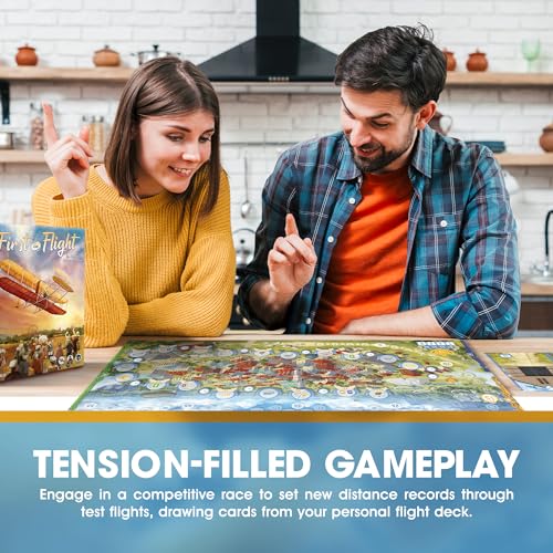 Genius Games First In Flight: MENSA Award Winning Board Game About Historical Aviation - Strategy Board Game for Teens, Adults and Heavy Gamers - A Flight-Themed Adventure Card Game for Airplane Enthusiasts - Image 4
