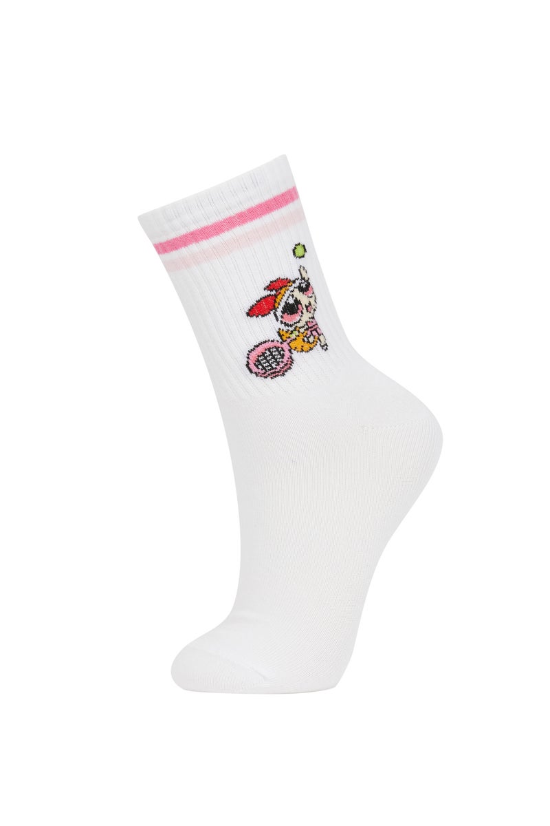DeFacto Multicolour Woman Women PowerPuff Girls 3 Pack Cotton Short Socks Casual - Image 2
