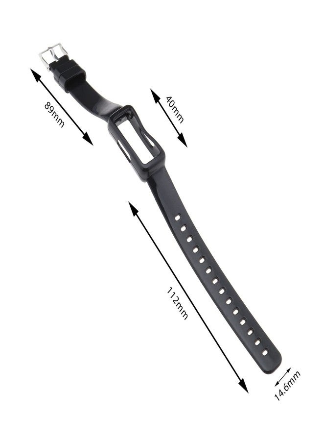 سينج إف إل تي دي سوار ساعة متوافق مع ساعات Fitbit Luxe/Inspire/Inspire HR/Inspire 2/Ace 2/Ace 3 الذكية، سوار بديل من مادة TPU، أسود اللون - Image 5