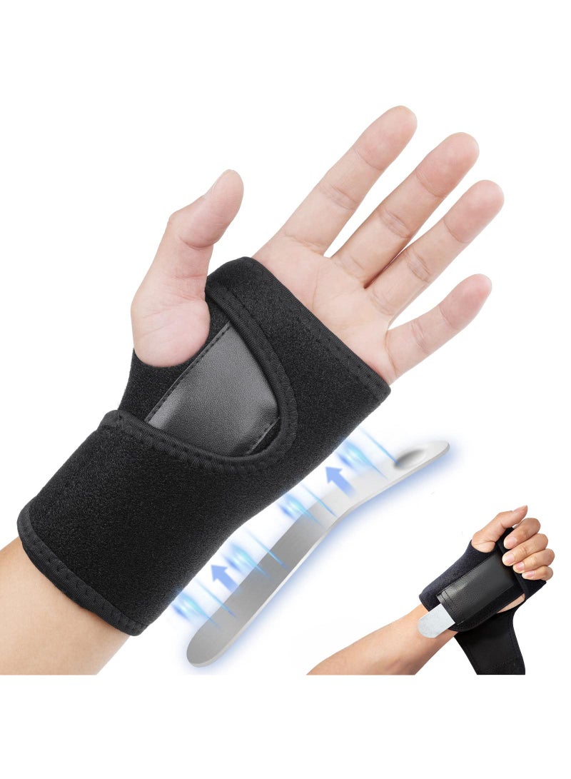 Sweet seven Adjustable Carpal Tunnel Compression Splint for Left Wrist - Pain Relief, Support, and Breathable Comfort for Carpal Tunnel, Sprains, Tendonitis, and Joint Pain 1 Pack - Image 1