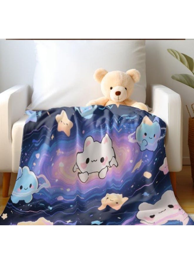 عام بطانية رقيقة من الفانيلا الكرتونية للأطفال والرضع (دافئة ومريحة، ومناسبة للنوم والألعاب) 70 سم * 100 سم - Image 3