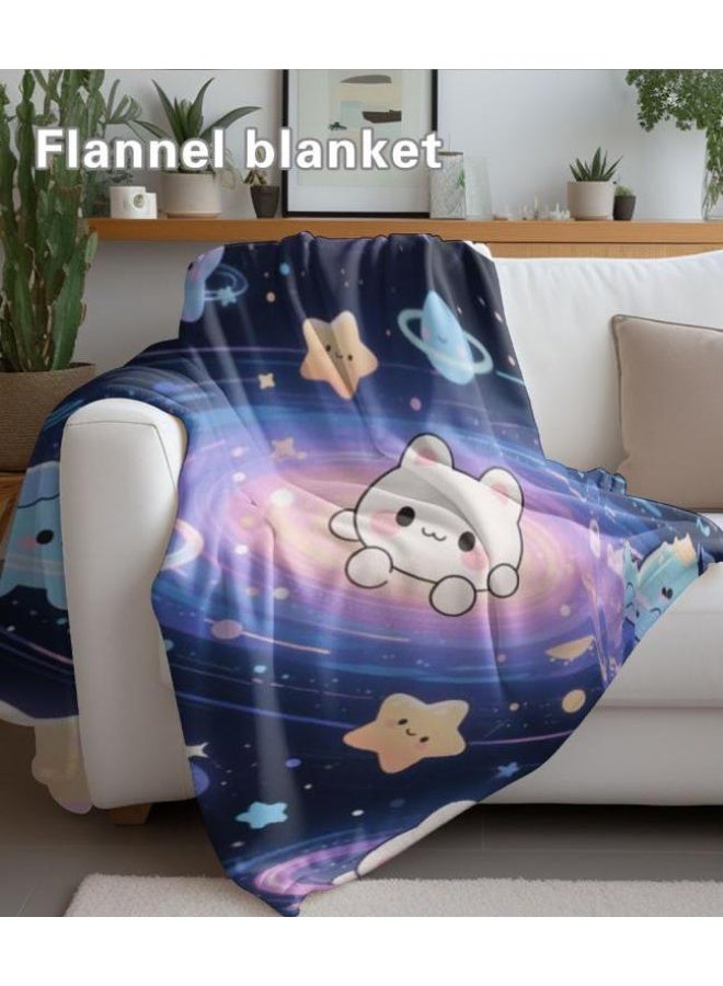 عام بطانية رقيقة من الفانيلا الكرتونية للأطفال والرضع (دافئة ومريحة، ومناسبة للنوم والألعاب) 70 سم * 100 سم - Image 5