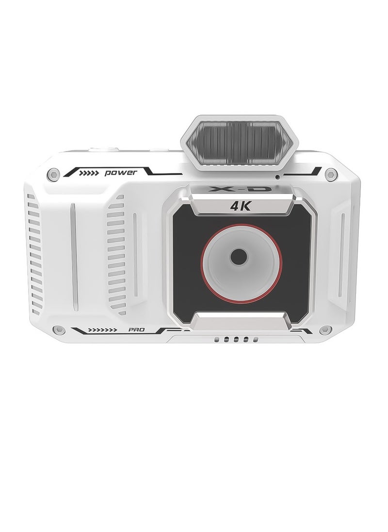 porodo - 48MP Full HD 1080 Advanced Digital Camera Video Stabilization & 18x Zoom, Porodo - White - Image 1