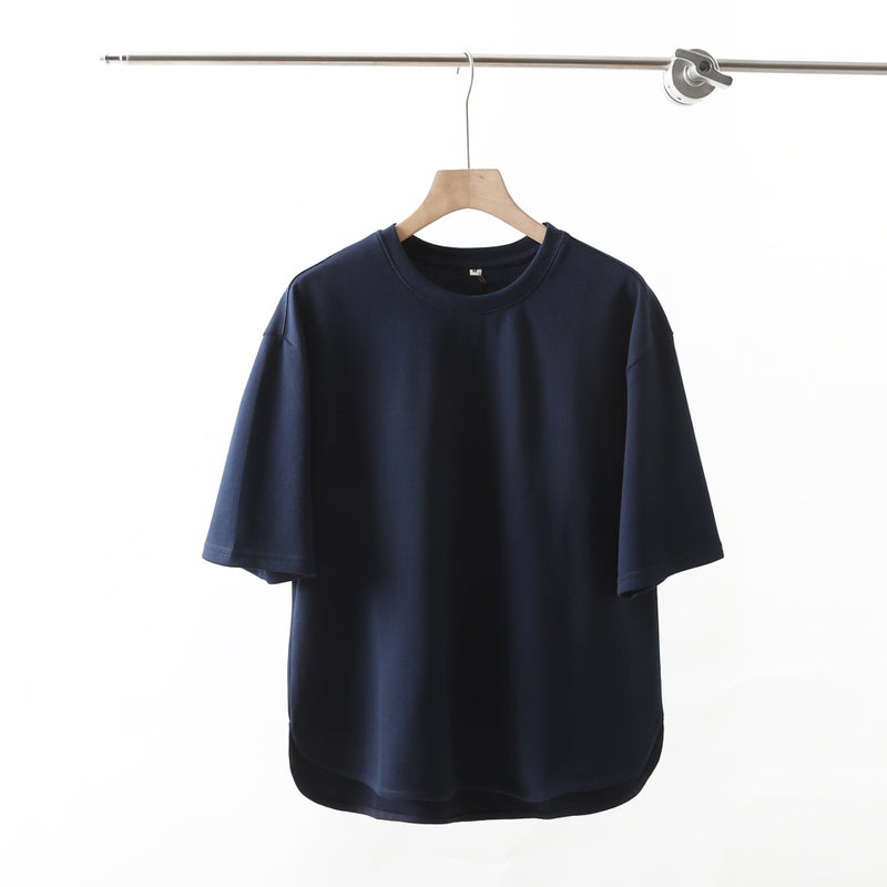 Amekaji Short-Sleeve T-Shirt for Men, Summer Loose Oversized Drop-Shoulder Air Cotton T-Shirt, Breathable and Loose Fit - Image 3