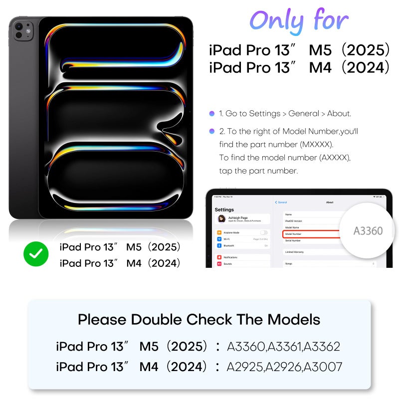 Omoton حماية شاشة ورقية OMOTON PAPERSENSE 2 عبوة لجهاز iPad Pro 13 بوصة M5 M4(الجيل 8/7، 2025/2024)، فيلم PET غير لامع مضاد للتوهج مع صينية تركيب سهلة، ارسم كما على الورق، استجابة فائقة - Image 2