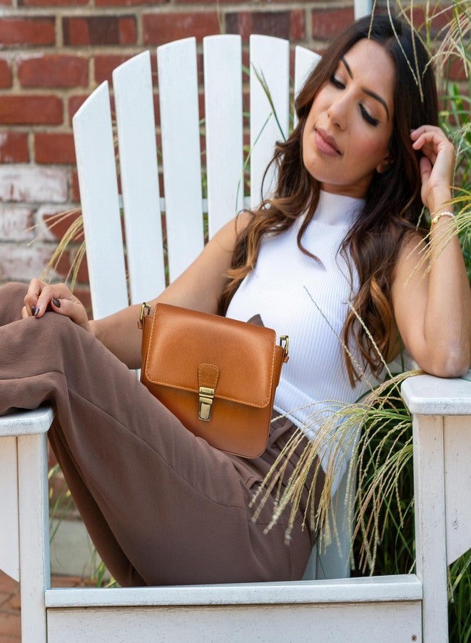 Rustic Town Women's Leather Evening Shoulder Bag - Valentines Day Gifts for her Vintage Clutch Hobo Tote Purse - Trendy Ladies Handbag for Party, Prom, Club & Weddings, Brown - Image 5