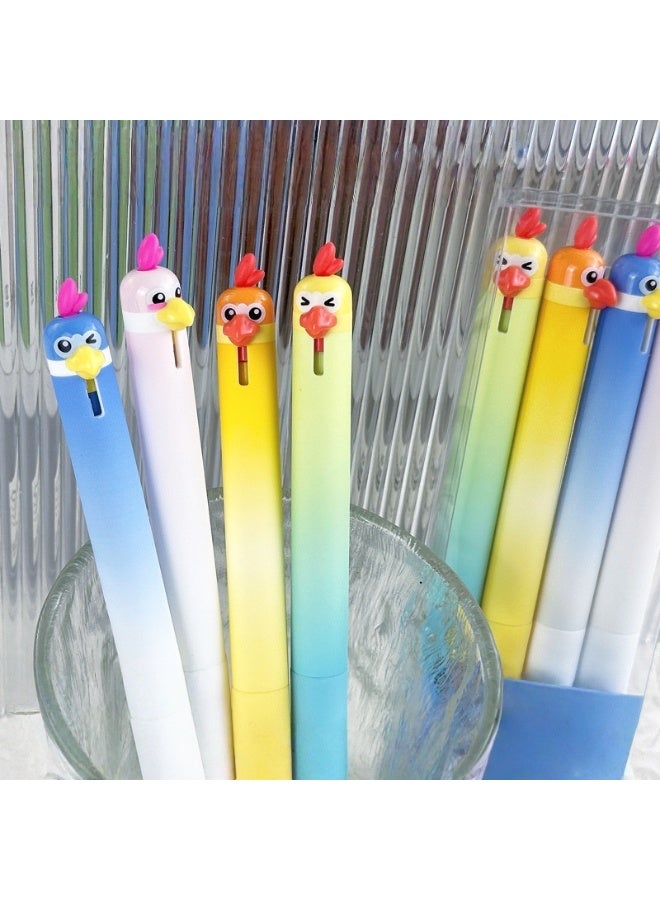 DoMii Cute Parrot Push-to-Push Black Gel Pens (4-Pack) - Image 5