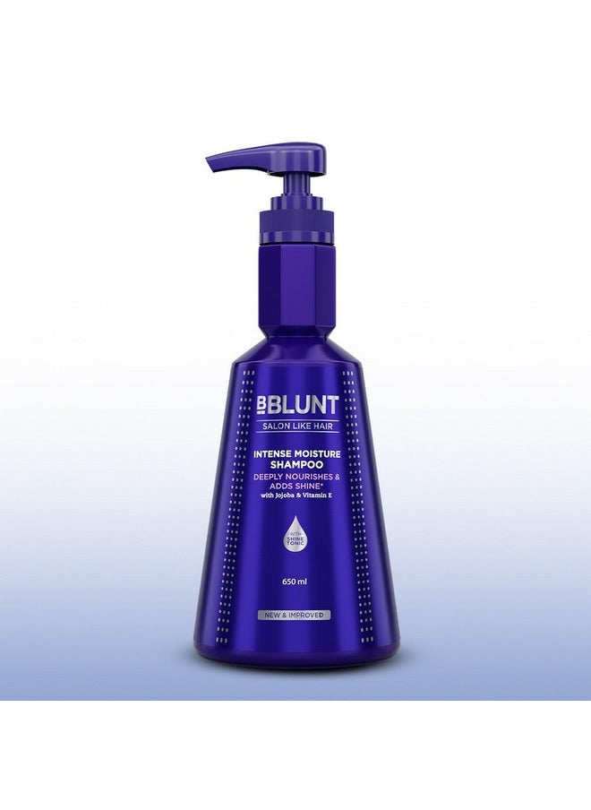 BBLUNT - Intense Moisture Shampoo With Jojoba And Vitamin E For Dry & Frizzy Hair - 650 Ml - Image 1