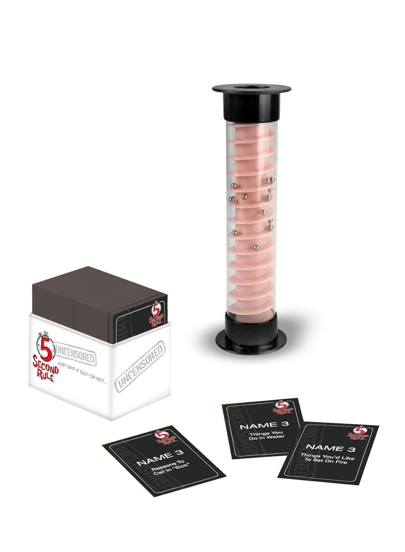 5 Second Rule ARGT 5 Second Rule Uncensored - Hilarious Adult Party Game | Fast-Paced Card Game for Game Night | Ages 17+ | Party Game for Friends | Outrageous & Unexpected Answers Guaranteed! - Image 2