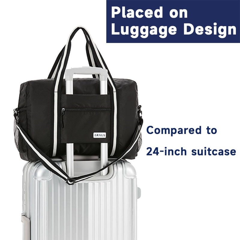 Arxus Foldable Tote Bag for Travel Expandable Lightweight Carry On Luggage 22L Packable Duffle Bag for Traveling - Image 4