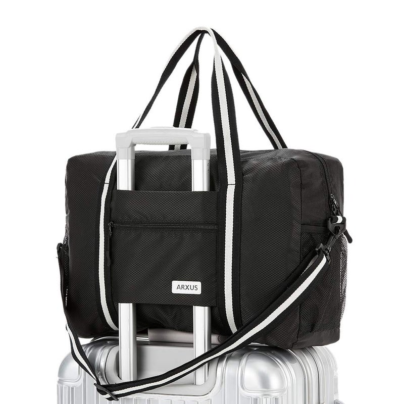 Arxus Foldable Tote Bag for Travel Expandable Lightweight Carry On Luggage 22L Packable Duffle Bag for Traveling - Image 1