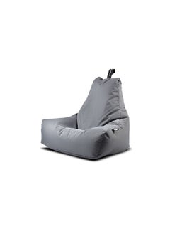Extreme Lounging Outdoor Lounge-Worthy Lightweight UV-Resistant Fabric Soft Bean Bag Grey  Large B-BAG GREY  - Image 1