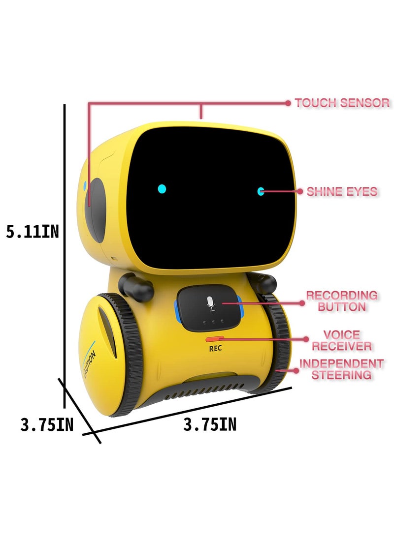 98K Robot Toy for Boys and Girls, Smart Talking Robots Intelligent Partner and Teacher with Voice Control and Touch Sensor, Singing, Dancing, Repeating, Gift Toys for Kids Age 3 and Up