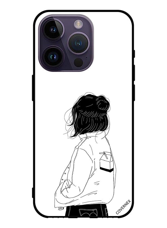 Covernex Protective Case Cover For Apple iPhone 14 Pro Girl Think Very Deep - Image 1