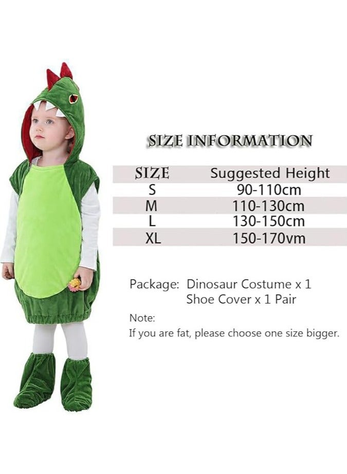 CityRiya-Long Kids Halloween Costumes Dinosaur, Toddler Animal Costumes for Kids, Child Dinosaur Costume with Shoe Cover, Costume Toddler Halloween Dress Up Party for Halloween, Size S for 90-110cm Boys Girls - Image 4
