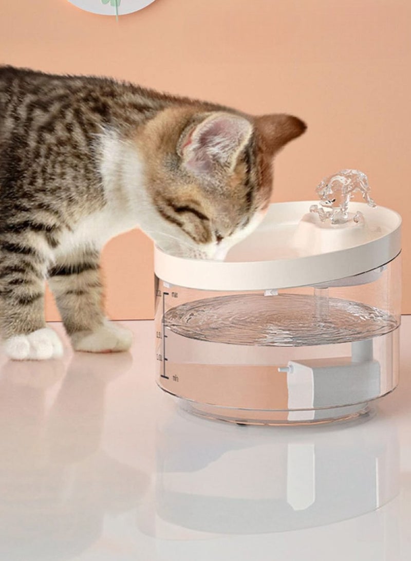 AIWANTO Automatic Cat Water Fountain – Quiet Pet Drinking Dispenser with Filter, BPA-Free, 2.2L Capacity for Cats & Small Dogs - Image 1