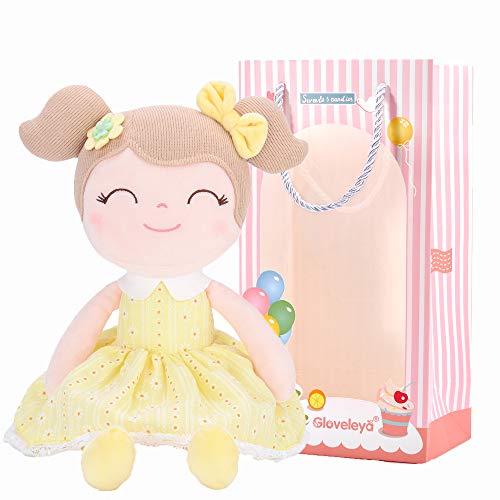 Gloveleya Baby Girl Plush Doll – Soft Snuggle Doll, Cute Toddler Gift with Gift Box, First Baby Doll for Girls, Birthday, Christmas & Holiday Present - Image 1