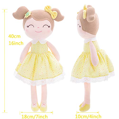 Gloveleya Baby Girl Plush Doll – Soft Snuggle Doll, Cute Toddler Gift with Gift Box, First Baby Doll for Girls, Birthday, Christmas & Holiday Present - Image 2
