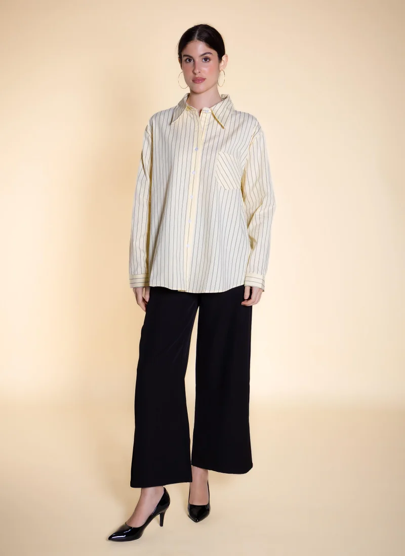 شايبس STRIPED COTTON SHIRT