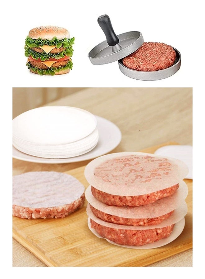 200pcs Burger Patty Paper Rounds for 4/4.5 Inch Burger Press Baking Parchment Round Hamburger Patty Paper Sheet for Separating Burger Patty Cookies and More - Image 4