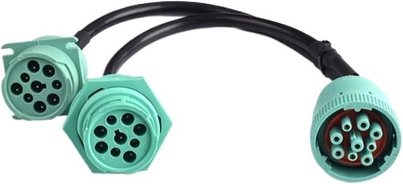 Diagnostic Cable 9pin Cable Opening line J1939-9PIN Connector(Yellow) - Image 1