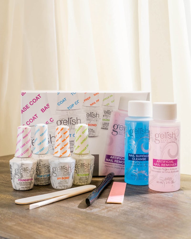 Gelish MINI Complete Basix Kit - Gel Nail Polish Prep Essentials Starter Kit with Foundation, pH Bond, Top It Off, Nourish, Artificial Nail Remover & Cleanser. - Image 5