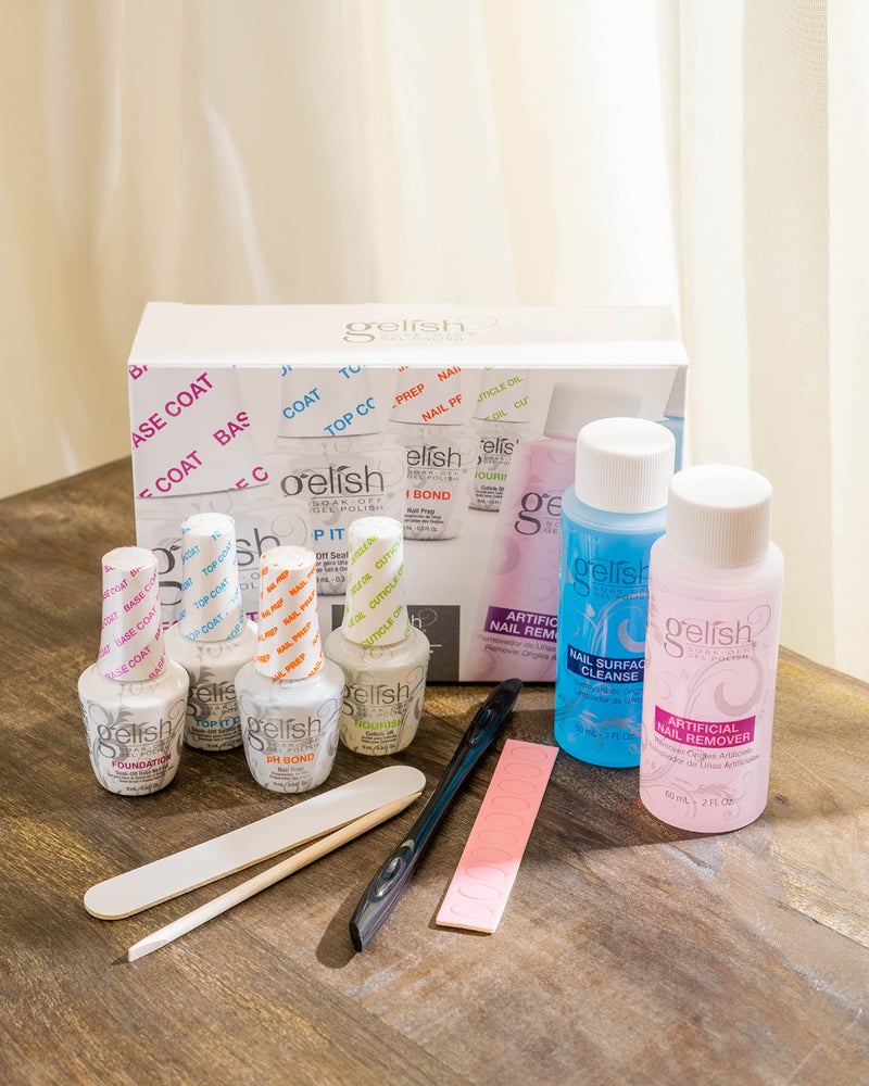 Gelish MINI Complete Basix Kit - Gel Nail Polish Prep Essentials Starter Kit with Foundation, pH Bond, Top It Off, Nourish, Artificial Nail Remover & Cleanser. - Image 4
