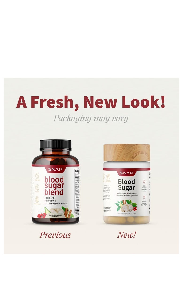 سناب للمكملات الغذائية مكمل دعم السكر في الدم، 60 كبسولة - Image 2