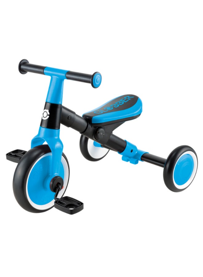 GLOBBER دراجة ثلاثية للتعلم 2 في 1 للأطفال - دراجة تدريب للتوازن قابلة للتحويل - أزرق سماوي - Image 2