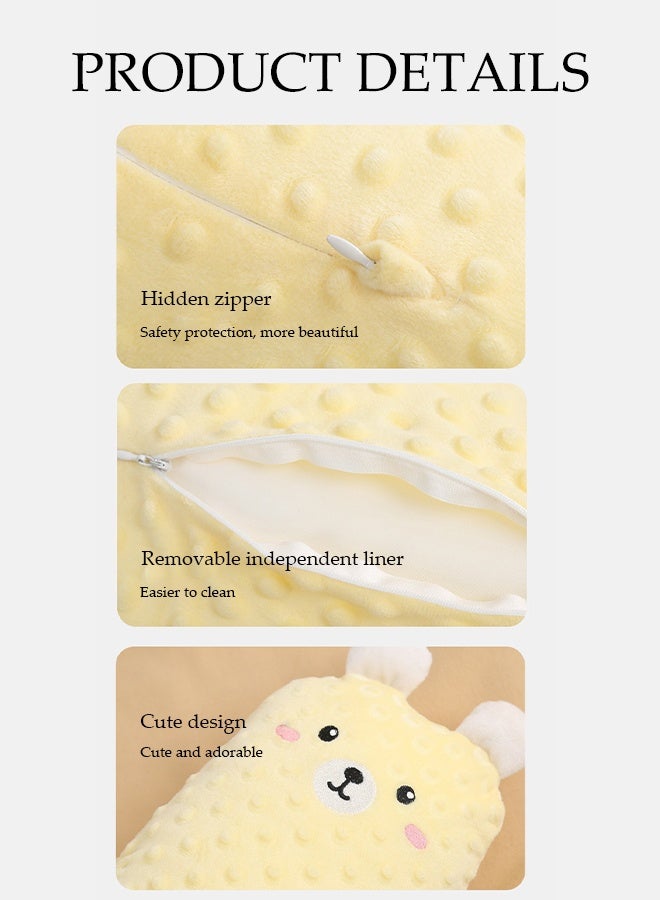 DUNISO Baby Soothing Palm Pillow For Coaxing Baby To Sleep, Exhaust Pillow, Lying Down To Coax Baby To Prevent Fright And Hold Sleeping Soothing Pillow - Simulate Mother's Palm To Help Sleep Coco Bear Model - Image 3