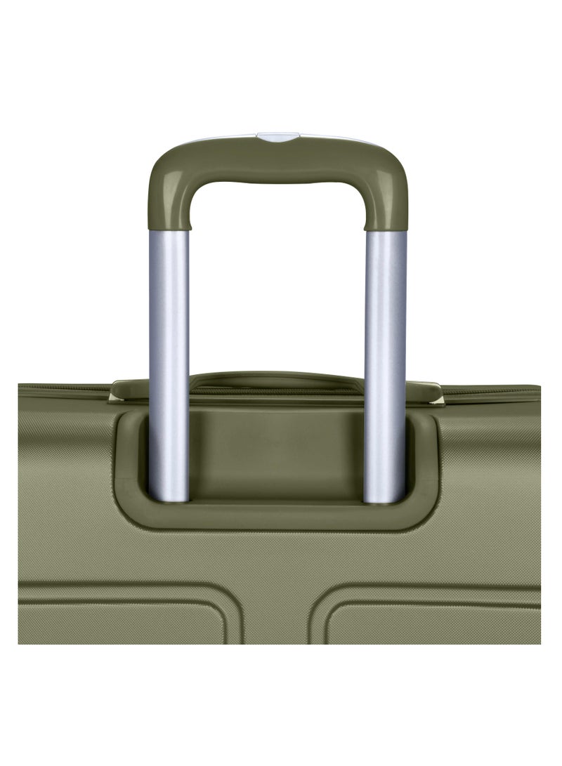 SENATOR Hard Case Travel Bag Cabin Luggage Trolley ABS Lightweight Suitcase with 4 Spinner Wheels A1012 Olive Green - Image 5