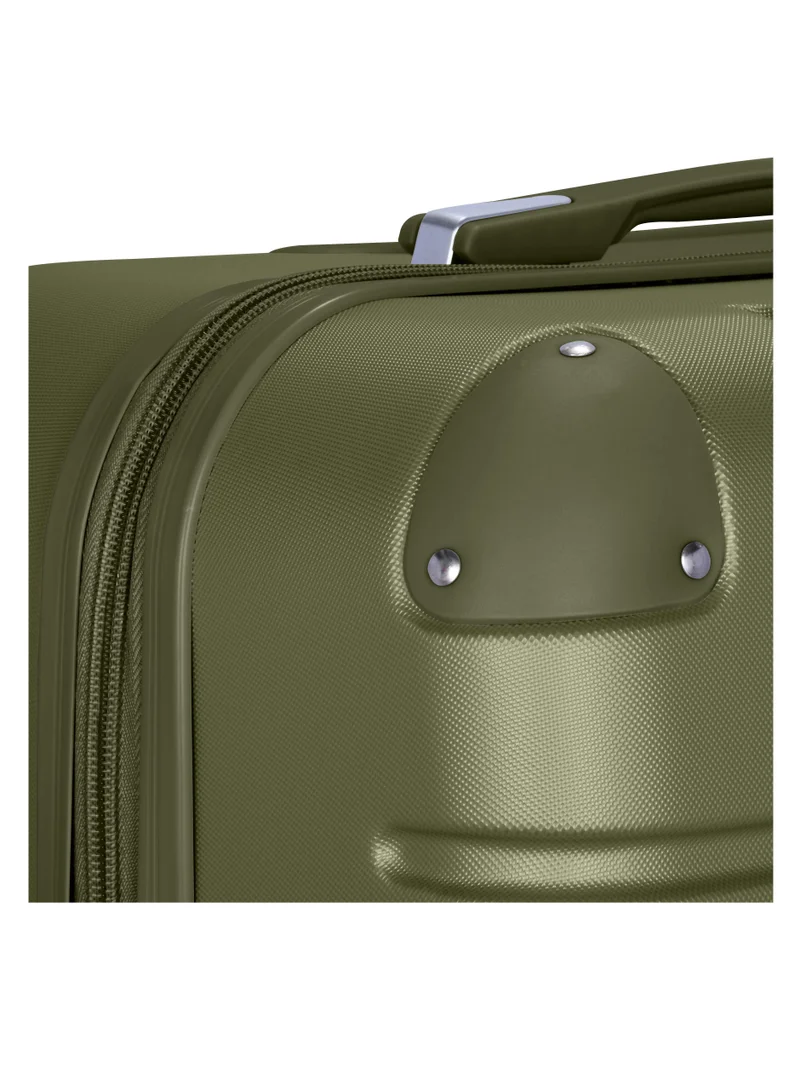 SENATOR Hard Case Travel Bag Cabin Luggage Trolley ABS Lightweight Suitcase with 4 Spinner Wheels A1012 Olive Green