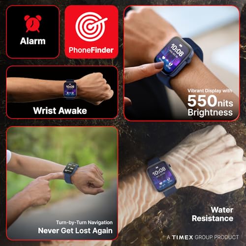 TIMEX iConnect Navigator 1.83"(4.6cm) Display with Turn by Turn Navigation & BT Calling Smartwatch for Unisex - TWIXW902T - Image 4