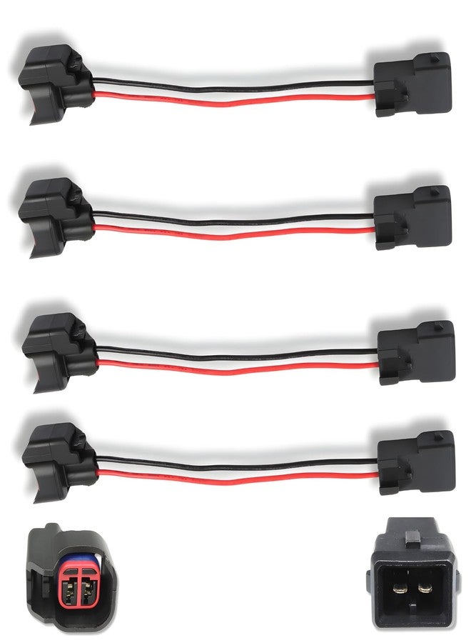 AUTO OCCASION Fuel Injector Adaptors Connectors EV6 to EV1 2-Way Compatible with Chrysler 200 300 Town & Country Dodge Avenger Jeep Wranger - Image 1