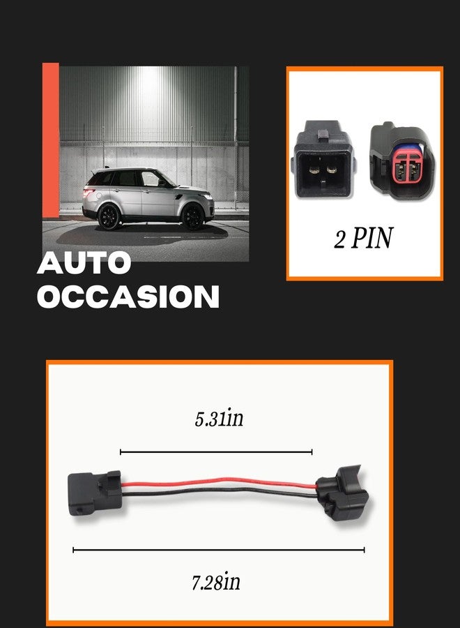 AUTO OCCASION Fuel Injector Adaptors Connectors EV6 to EV1 2-Way Compatible with Chrysler 200 300 Town & Country Dodge Avenger Jeep Wranger - Image 2