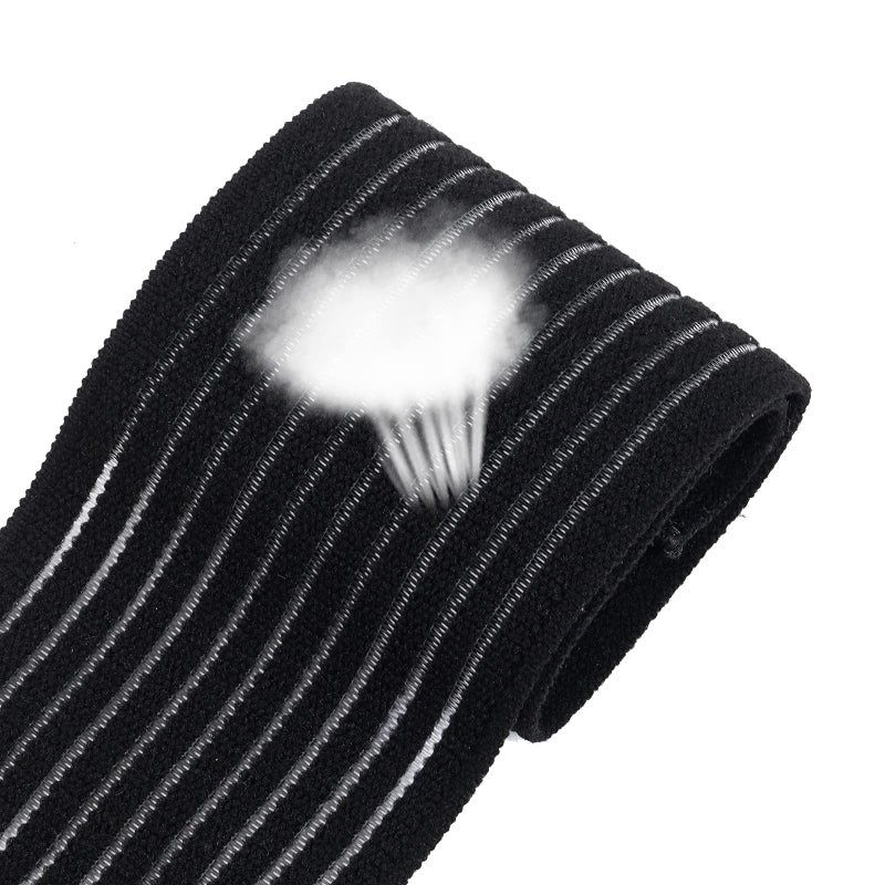 Rbenxia 4 Pieces of Black Elastic Wrist Compression Bandage Adjustable Wrist Strap Hand Brace Wraps Breathable Wristband for Stabilising Ligament, Joint Pain, Sport (40 cm) - Image 5