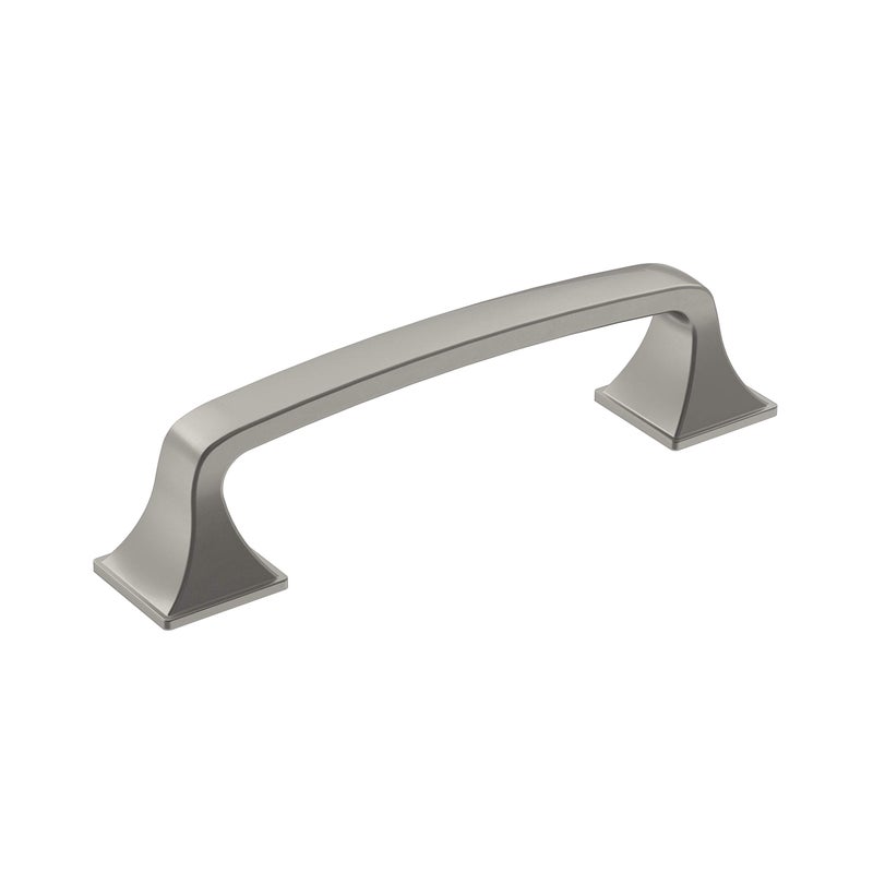 Amerock | Cabinet Pull | Satin Nickel | 3-3/4 Inch (96 Mm) Center-To-Center | Ville | 1 Pack | Drawer Pull | Cabinet Handle | Cabinet Hardware - Image 1