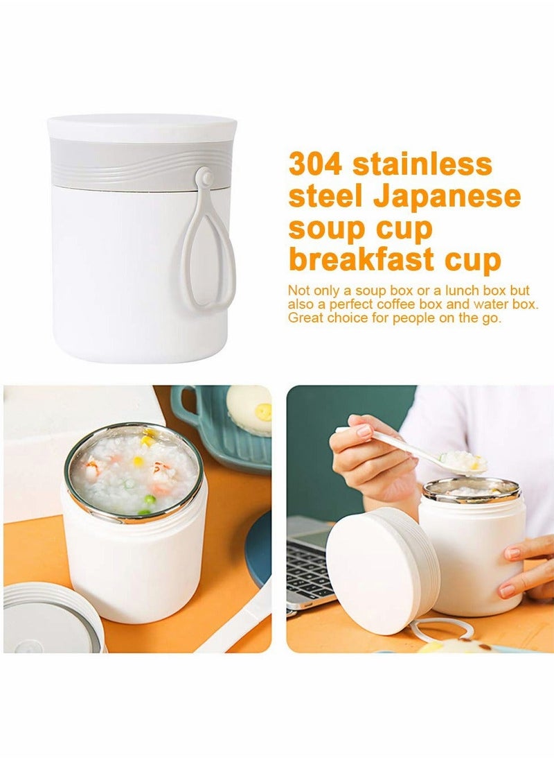 Generic - Food Flask, 450 ml Flask for Hot Food, Insulated Containers with a Foldable Spoon - Image 1