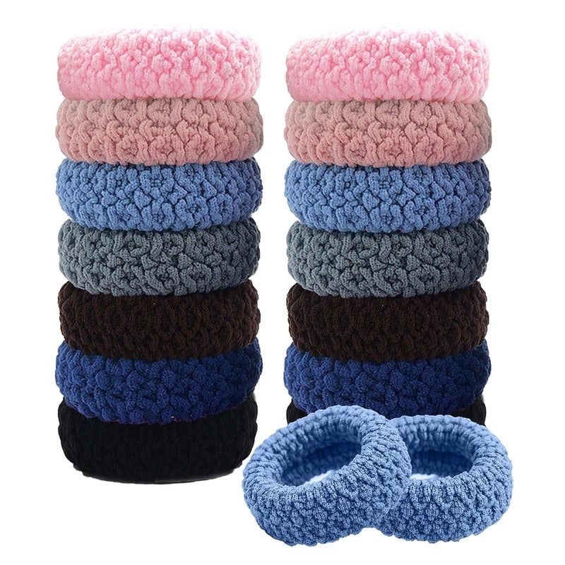 Rlanos Stylish Hair Accessories Set, Hair Bands, Ties, Ponytail Holders for Women, Rubber Band Combo, Ponytail Holder, Hair Ties Girls, Thick Hair Band For Women (Pack Of 12) Muticolor - Image 5