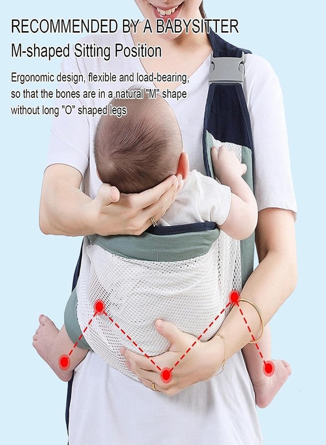 Ndola Portable Breathable Baby Carrier,3D Honeycomb Mesh Wrap Child Slings With Adjustable Widen Shoulder Straps,For 0-36 Months Newborns,Infants And Toddlers - Image 4