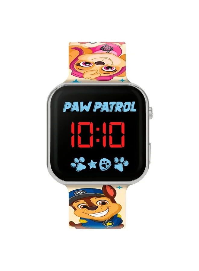 باو بترول ساعة باو باترول بحزام مطبوع بإضاءة